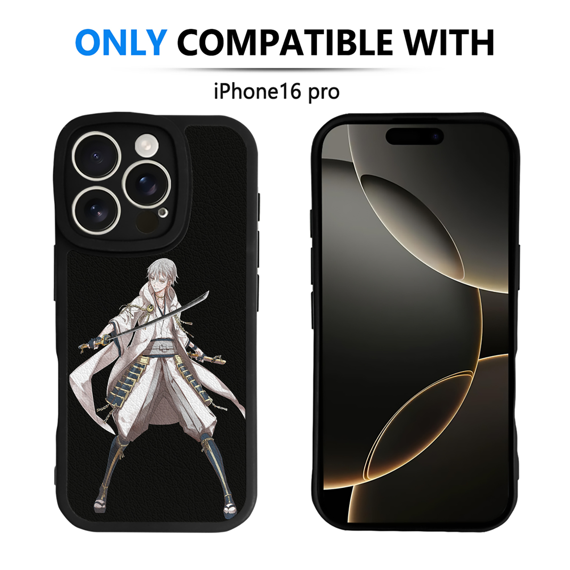 （画像用） 刀剣乱舞 Touken Ranbu 【iPhone 16シリーズ対応】シリコンスマホケース（レザー調） 材質：シリコン